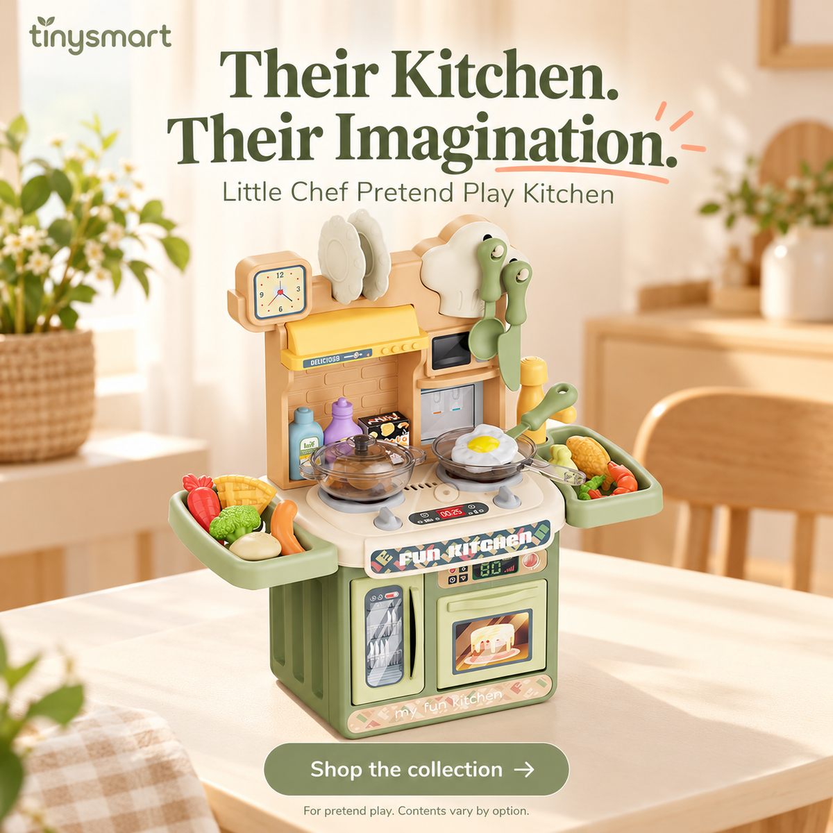 TinySmart Little Chef Pretend Play Kitchen
