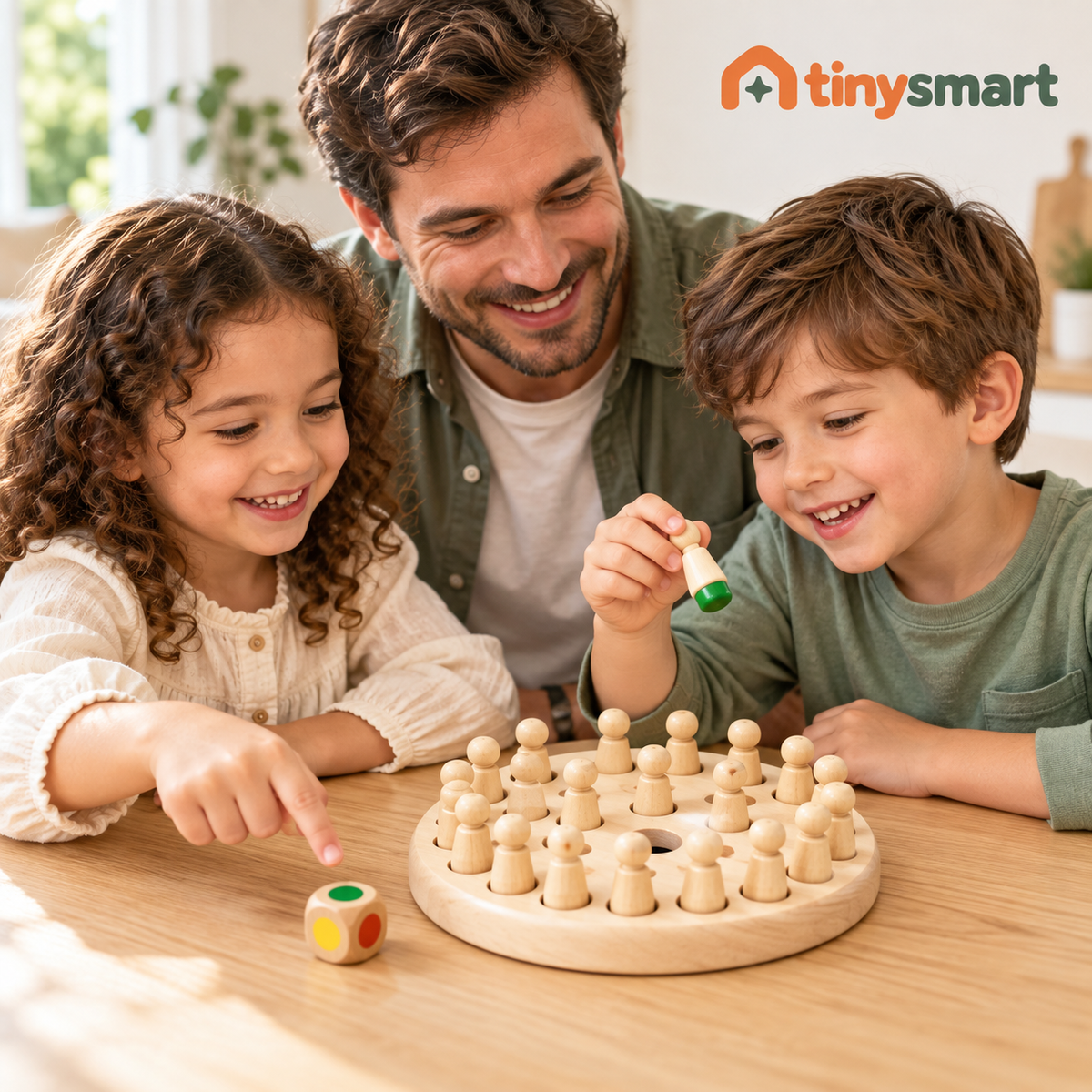 TinySmart Color Match Wooden Memory Game