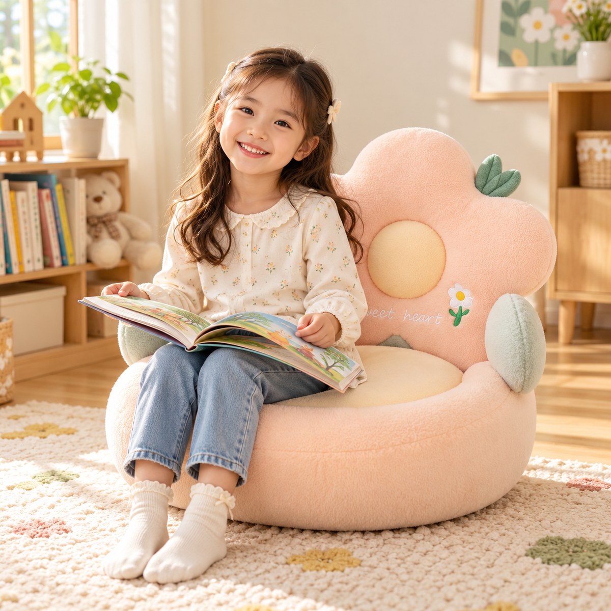 TinySmart Flower Reading Corner Chair