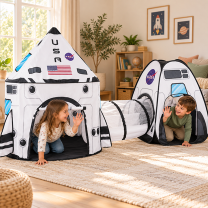 TinySmart Rocket Adventure Play Tent & Tunnel Set