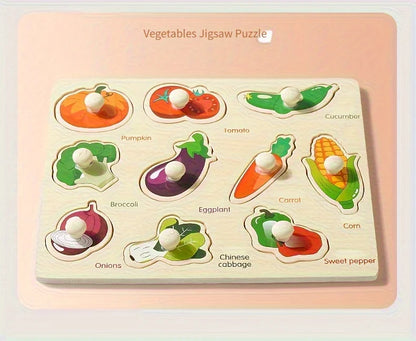 TinySmart Wooden Picture Matching Puzzle Board