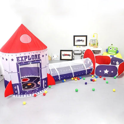 TinySmart Airship Play Tent, Tunnel & Ball Pit Set