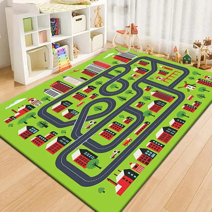 TinySmart City Roads Playroom Rug
