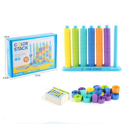 TinySmart Rainbow Stacking Puzzle — Ages 14+