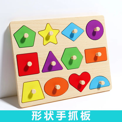 TinySmart Wooden Picture Matching Puzzle Board