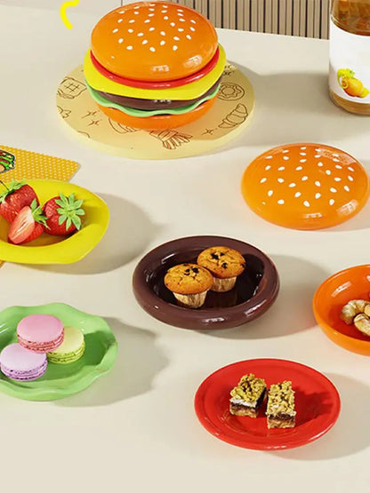 TinySmart Stackable Burger-Style Sauce Dishes — 6 Pieces