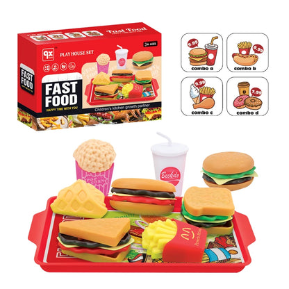 TinySmart Market Day Burger & Snack Play Food Set