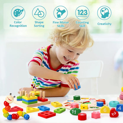 TinySmart Color & Discover Wooden Activity Set