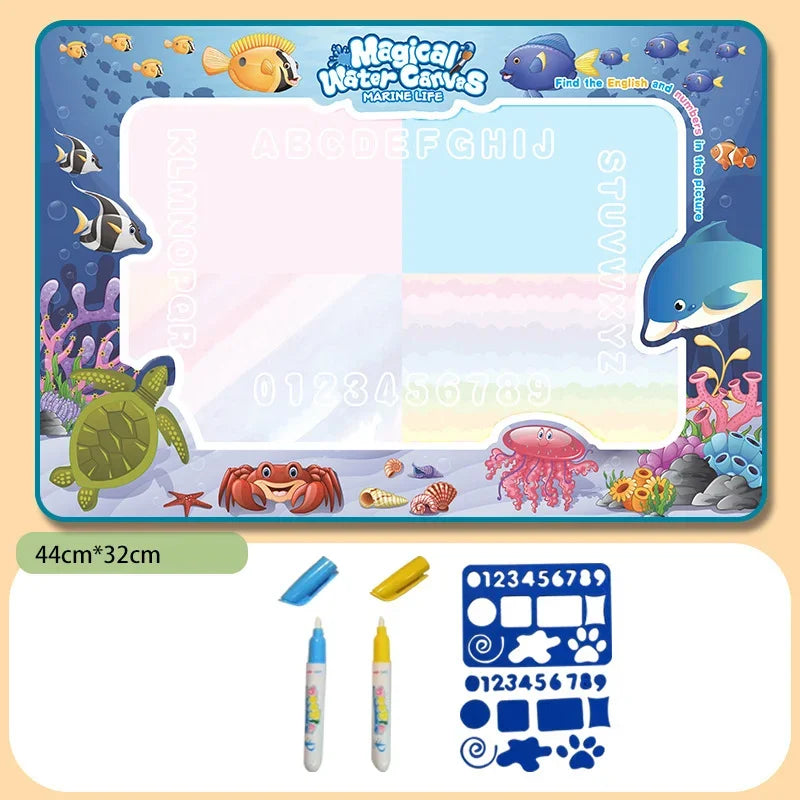 tinysmart Ocean Doodle Reusable Water Drawing Mat