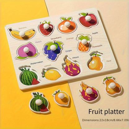 TinySmart Wooden Picture Matching Puzzle Board