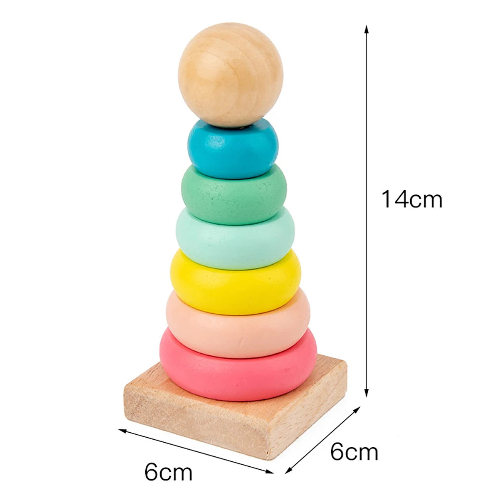 TinySmart Rainbow Stacking Play Set