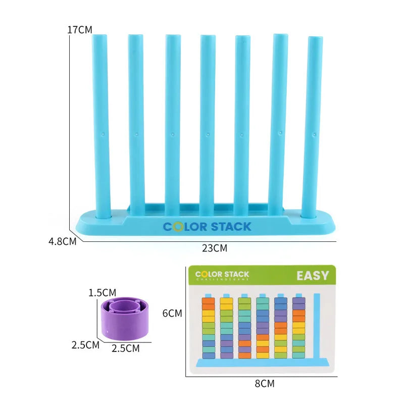 TinySmart Rainbow Stacking Puzzle — Ages 14+