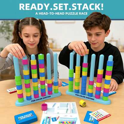 TinySmart Rainbow Stacking Puzzle — Ages 14+