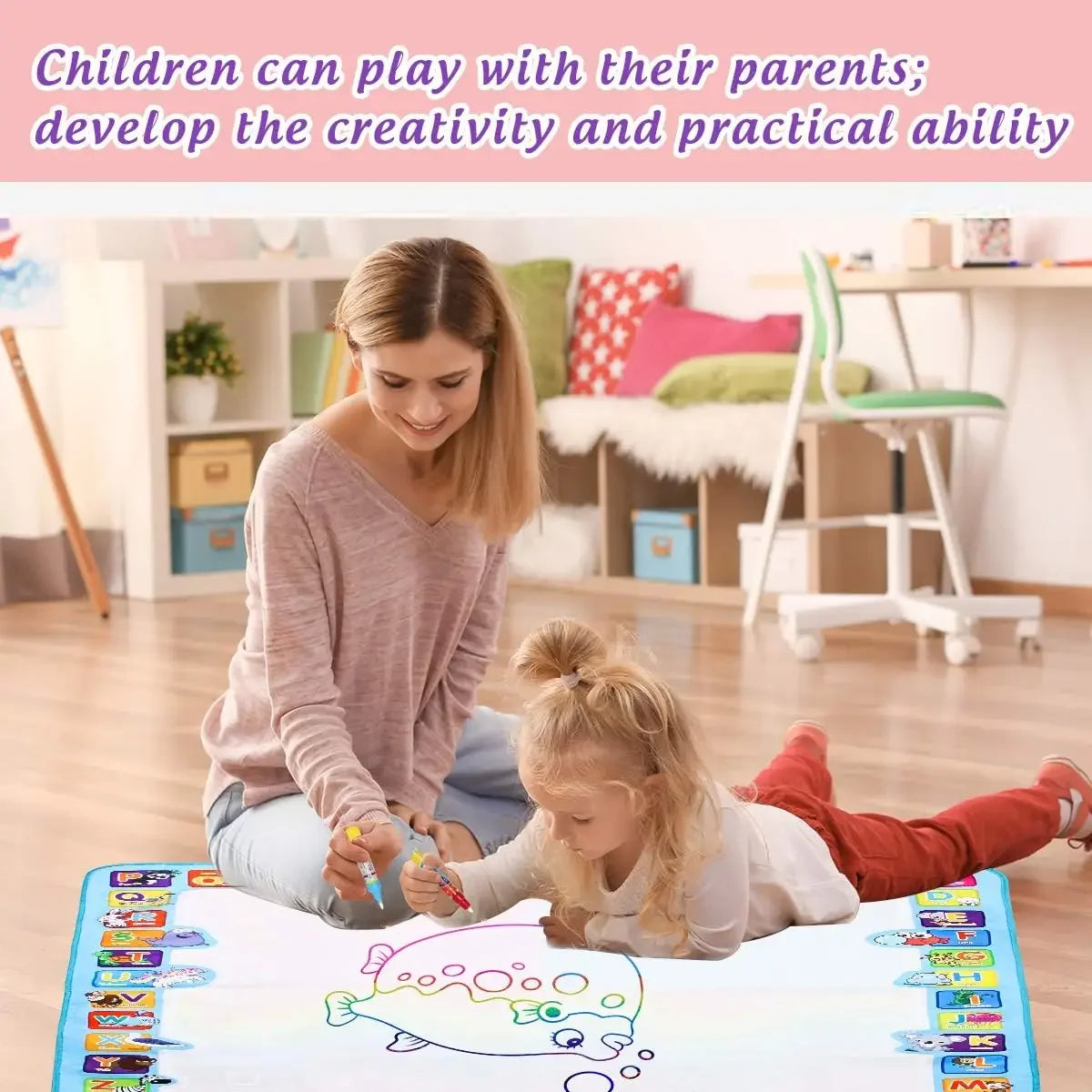 tinysmart Ocean Doodle Reusable Water Drawing Mat