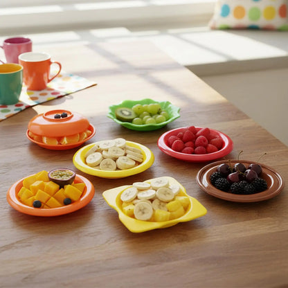 TinySmart Stackable Burger-Style Sauce Dishes — 6 Pieces