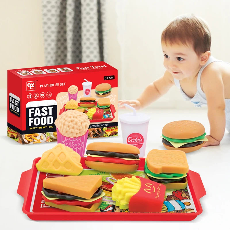 TinySmart Market Day Burger & Snack Play Food Set