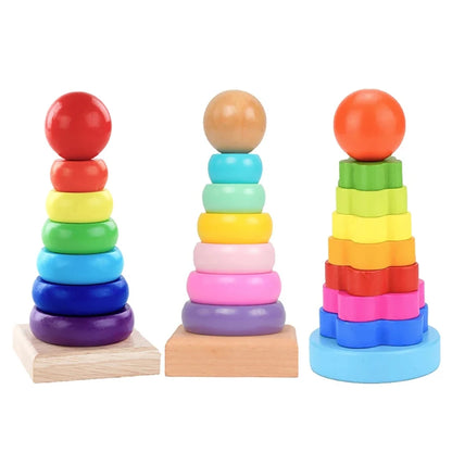 TinySmart Rainbow Stacking Play Set