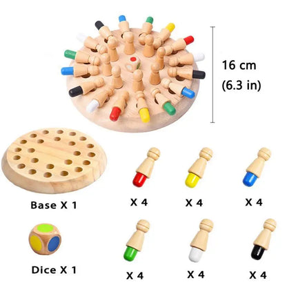 TinySmart Color Match Wooden Memory Game