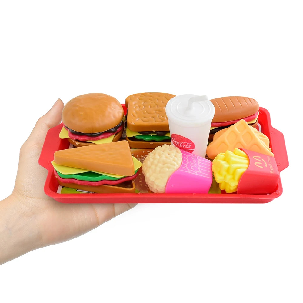 TinySmart Market Day Burger & Snack Play Food Set