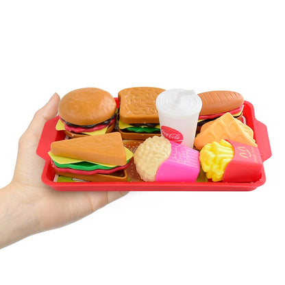 TinySmart Market Day Burger & Snack Play Food Set