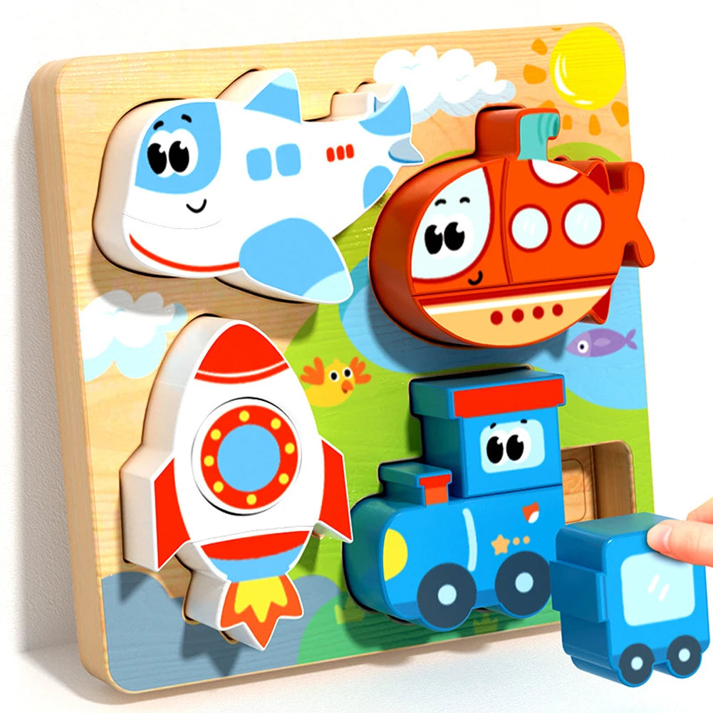 TinySmart Animal Friends Wooden Activity Puzzle