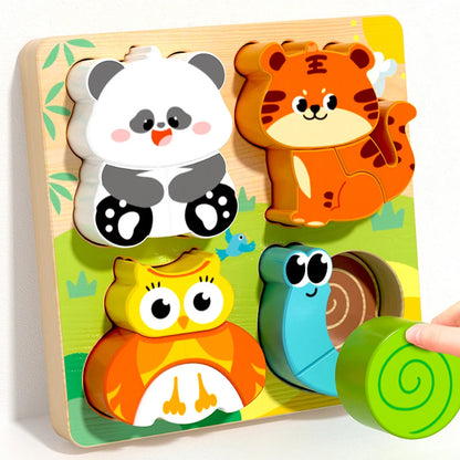 TinySmart Animal Friends Wooden Activity Puzzle