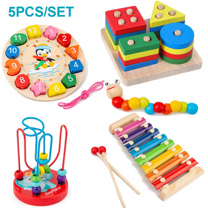 TinySmart Color & Discover Wooden Activity Set