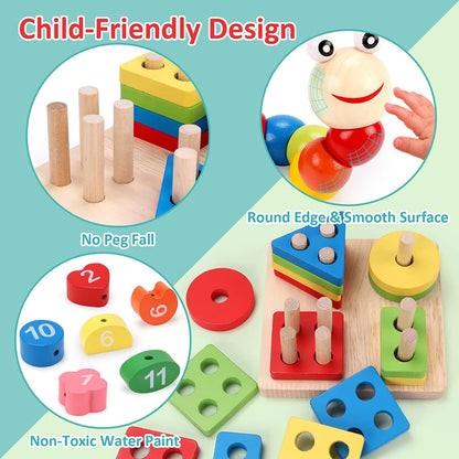 TinySmart Color & Discover Wooden Activity Set