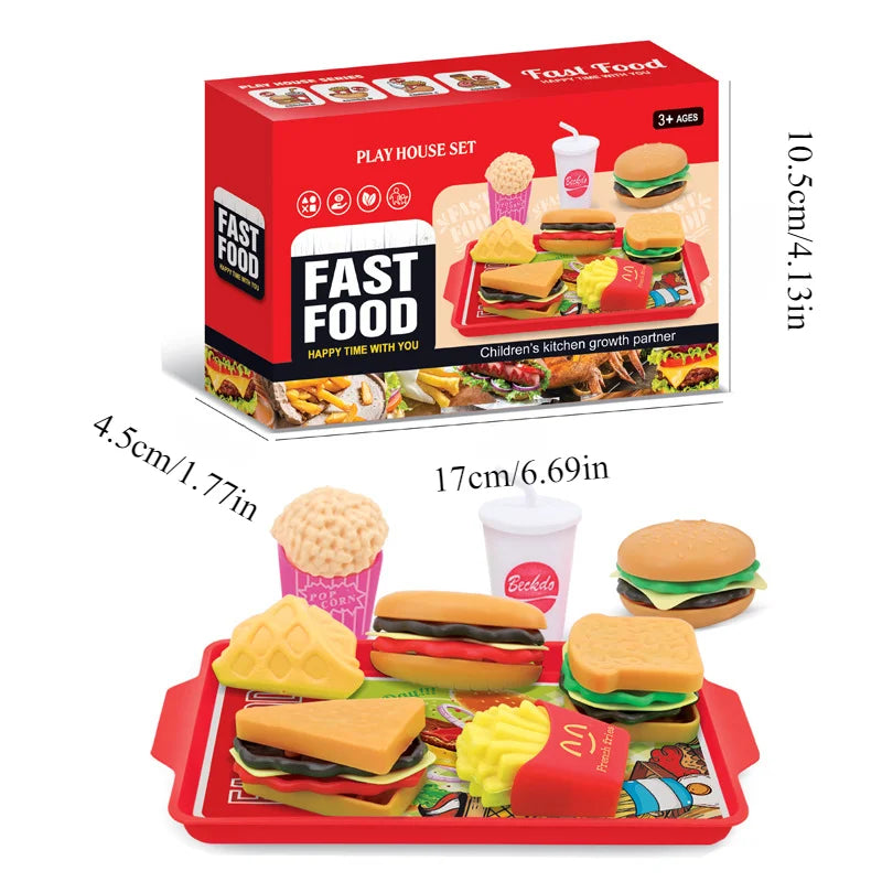 TinySmart Market Day Burger & Snack Play Food Set