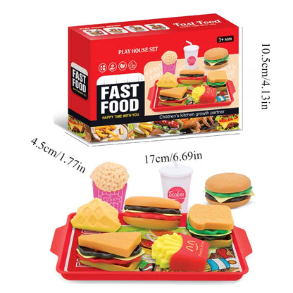 TinySmart Market Day Burger & Snack Play Food Set
