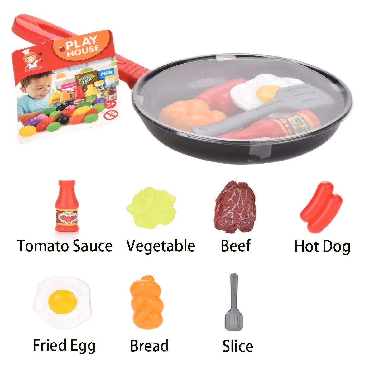TinySmart Pretend Kitchen Accessory Set