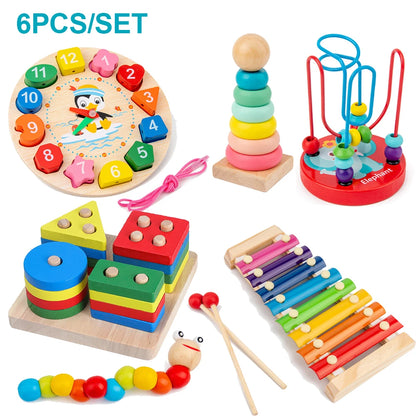 TinySmart Color & Discover Wooden Activity Set