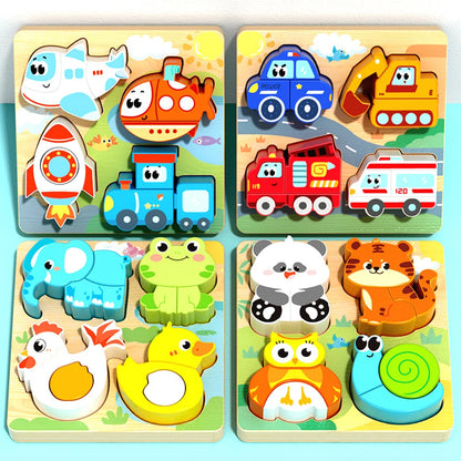 TinySmart Animal Friends Wooden Activity Puzzle