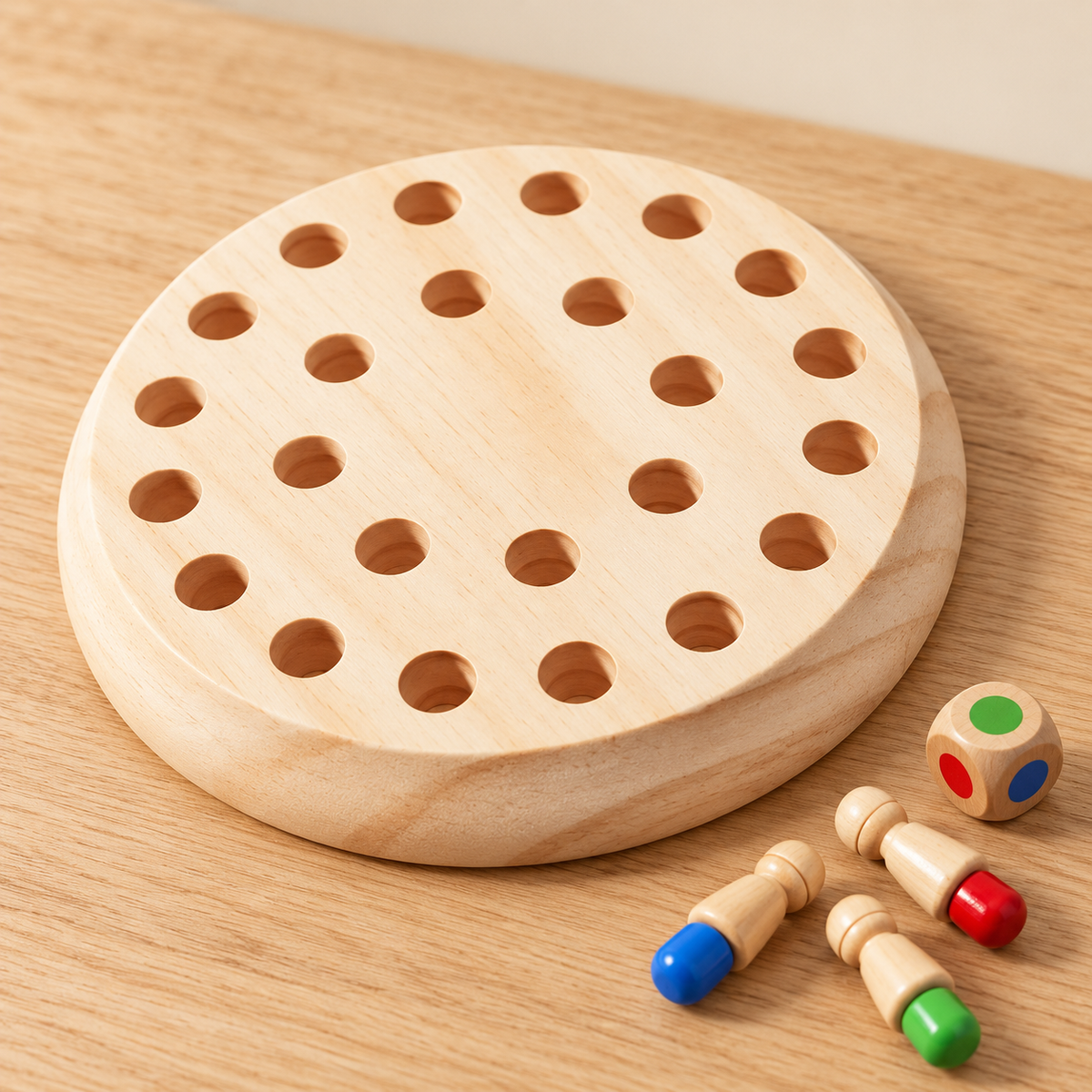 tinysmart Color Match Wooden Memory Game — styled product photo; design and contents depend on selected option.